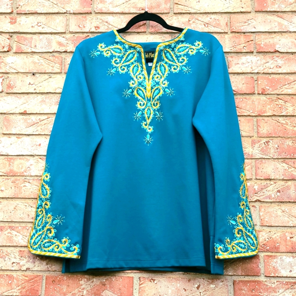 Bob Mackie Tunic Top (Size L) NWOT